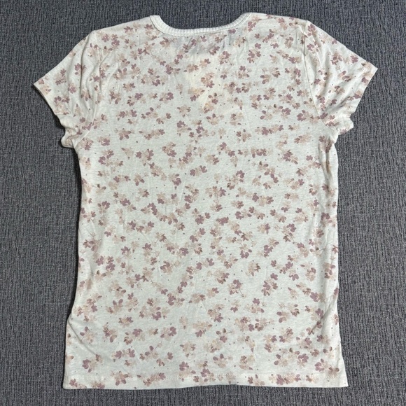 Splendid Women’s Candice Floral Linen Blend Tee - Picture 8 of 14